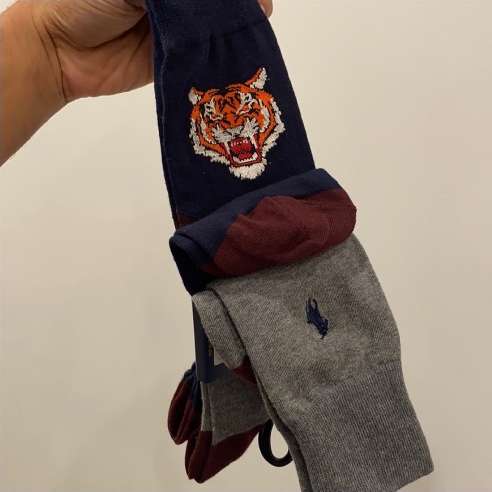 Brand new with tag polo socks Price is for pack of 2 total 4 pairs of socks - Picture 1 of 8